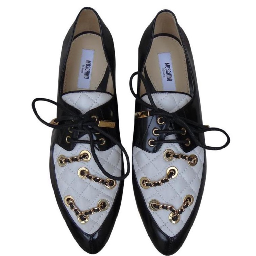Moschino Couture Quilted Lace-up Dress-shoes